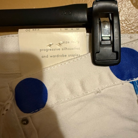 Mnml White and multi-coloured polka dot jeans 30 #polkadot - Picture 3 of 9